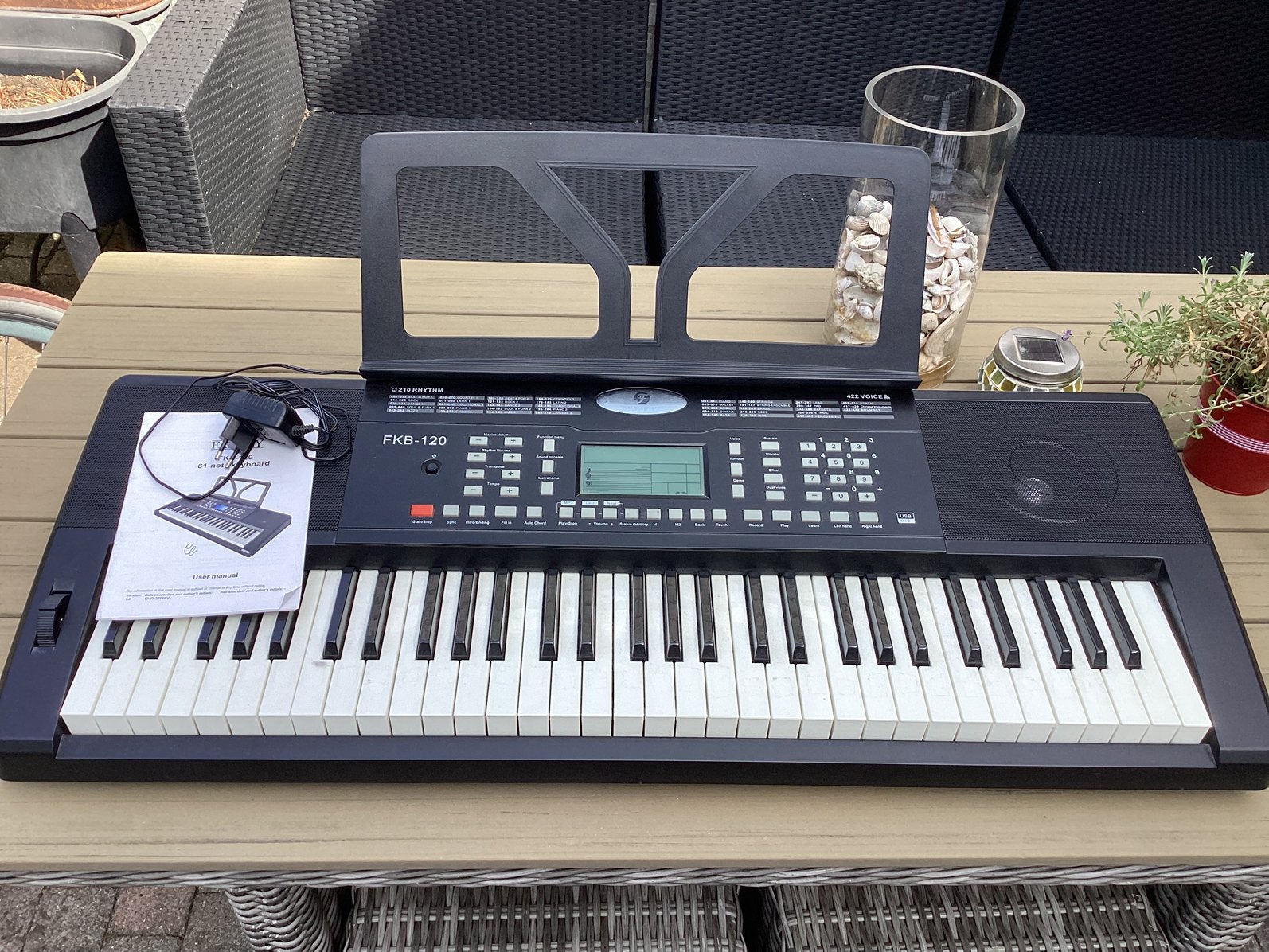 Fazley FKB-120 keyboard, 61 toetsen, Zo goed als nieuw, Aanslaggevoelig, Ophalen