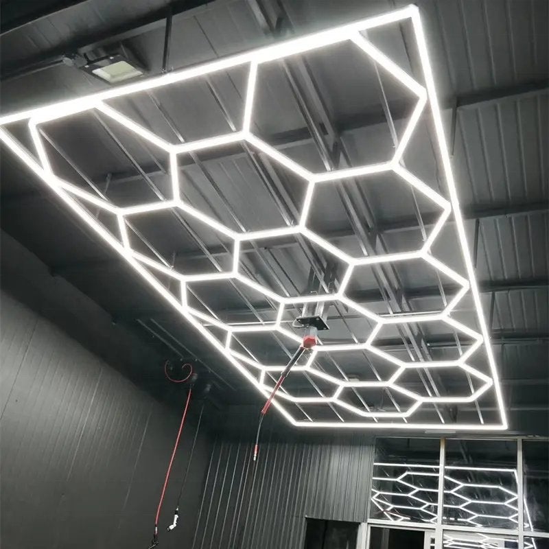 Hexagon LED Garageverlichting – 2435  4845 mm – Nieuw, Huis en Inrichting, Kunststof, ., LED, Nieuw