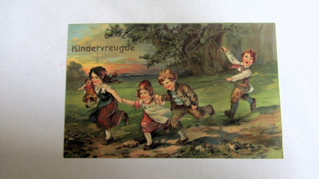Kindervreugde reliéf, Ophalen of Verzenden, Voor 1920, Ongelopen, Kinderen