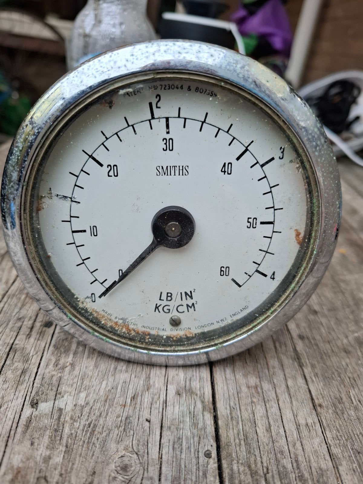 Vintage Smiths Meter voor Schip - Druk/KG/CM², Watersport en Boten, Accessoires en Onderhoud, Ophalen, Gebruikt, Motor en Techniek
