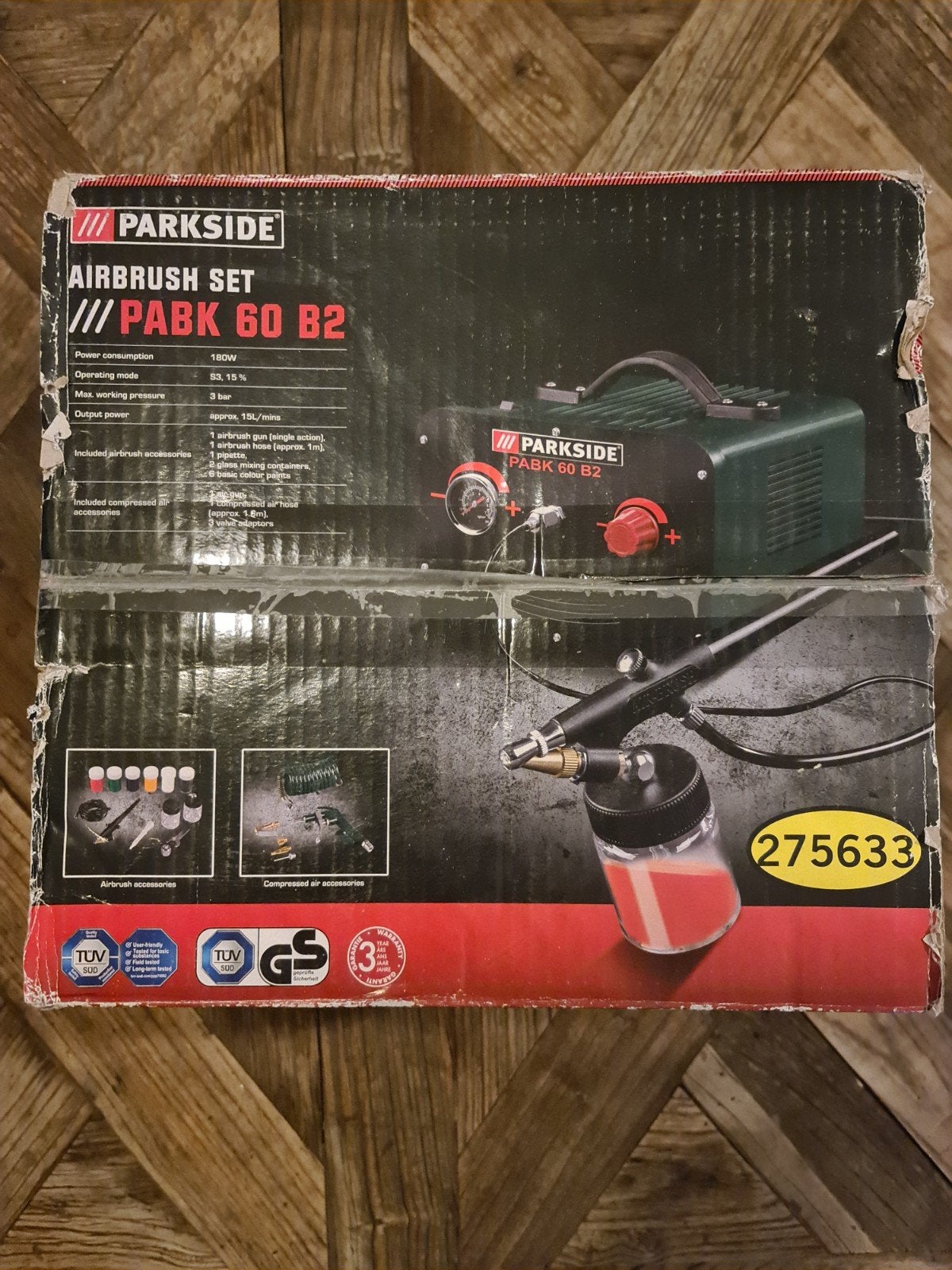 Parkside Airbrush Set PABK 60 B2 - Nieuw, Ophalen of Verzenden, Nieuw