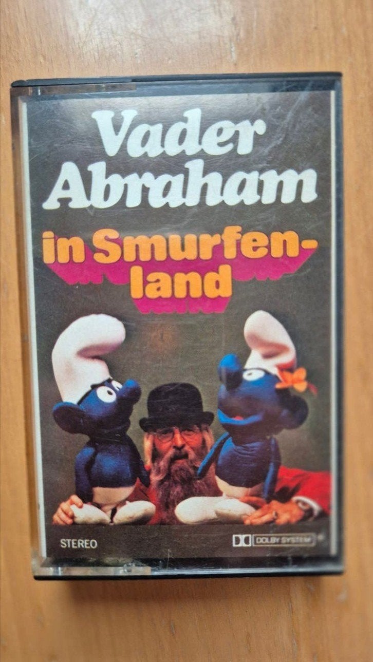 Vader Abraham in Smurfenland - Cassettebandje, Cd's en Dvd's, Gebruikt, Kinderen en Jeugd, 1 bandje, Ophalen of Verzenden
