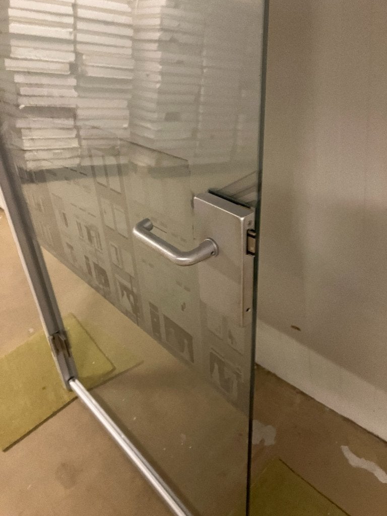 Glazen wanden paneel glas deuren ( 367 ), Ophalen, Gebruikt, 160 cm of meer, Glasplaat