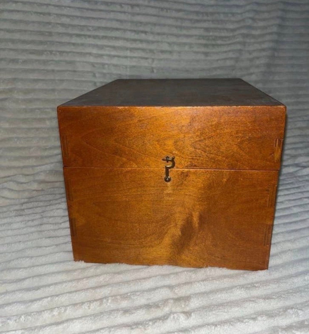 Vintage massief houten box - opbergkist, Ophalen of Verzenden, Nieuw