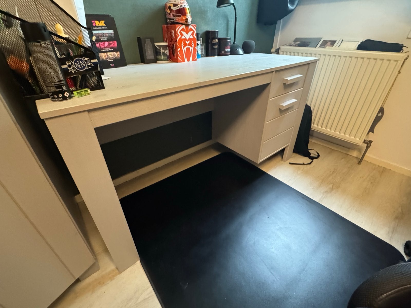 Wood Dennis Bureau, bedbank met lade en nachtkastje, Ophalen, Gebruikt