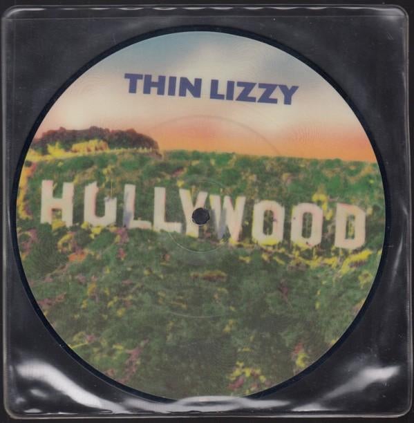 Thin Lizzy ‎– Hollywood (Down On Your Luck), Picture disc, Ophalen of Verzenden, Zo goed als nieuw, 7 inch