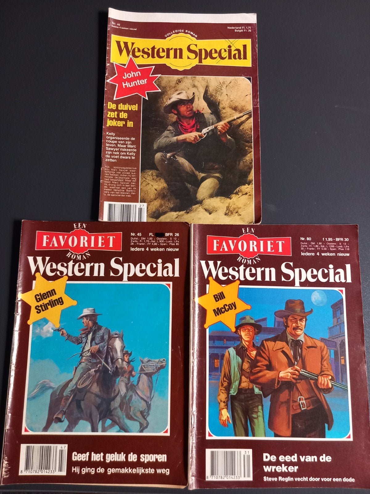 Western Special Roman - 3 stuks, Ophalen of Verzenden, Gelezen, John Hunter, Glenn Stirling, Bill McCoy, Nederland