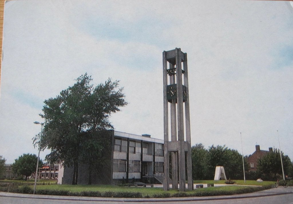 Andijk - Gemeentehuis - 1988, Ophalen of Verzenden, 1980 tot heden, Gelopen, Noord-Holland