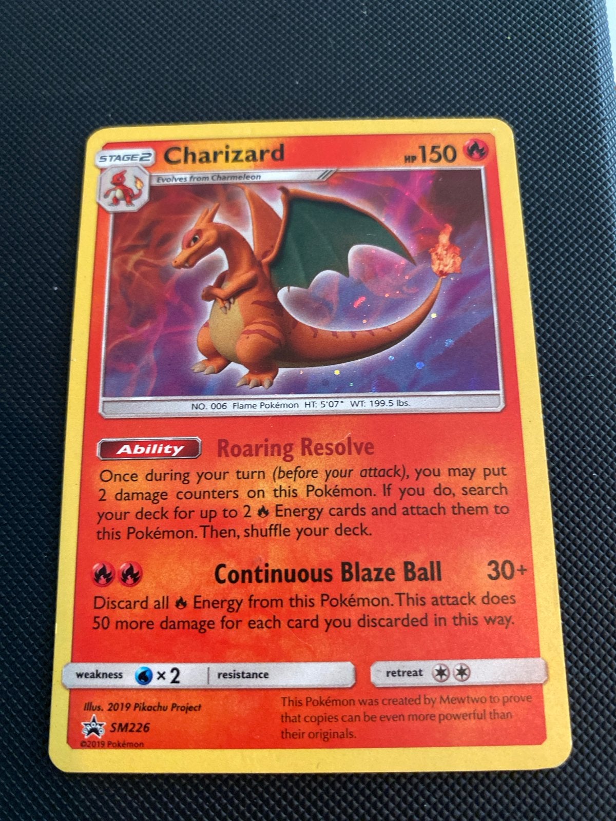 Pokémon Charizard SM226 Promo Kaart - Zo goed als nieuw, Ophalen of Verzenden, Zo goed als nieuw, Losse kaart, Foil