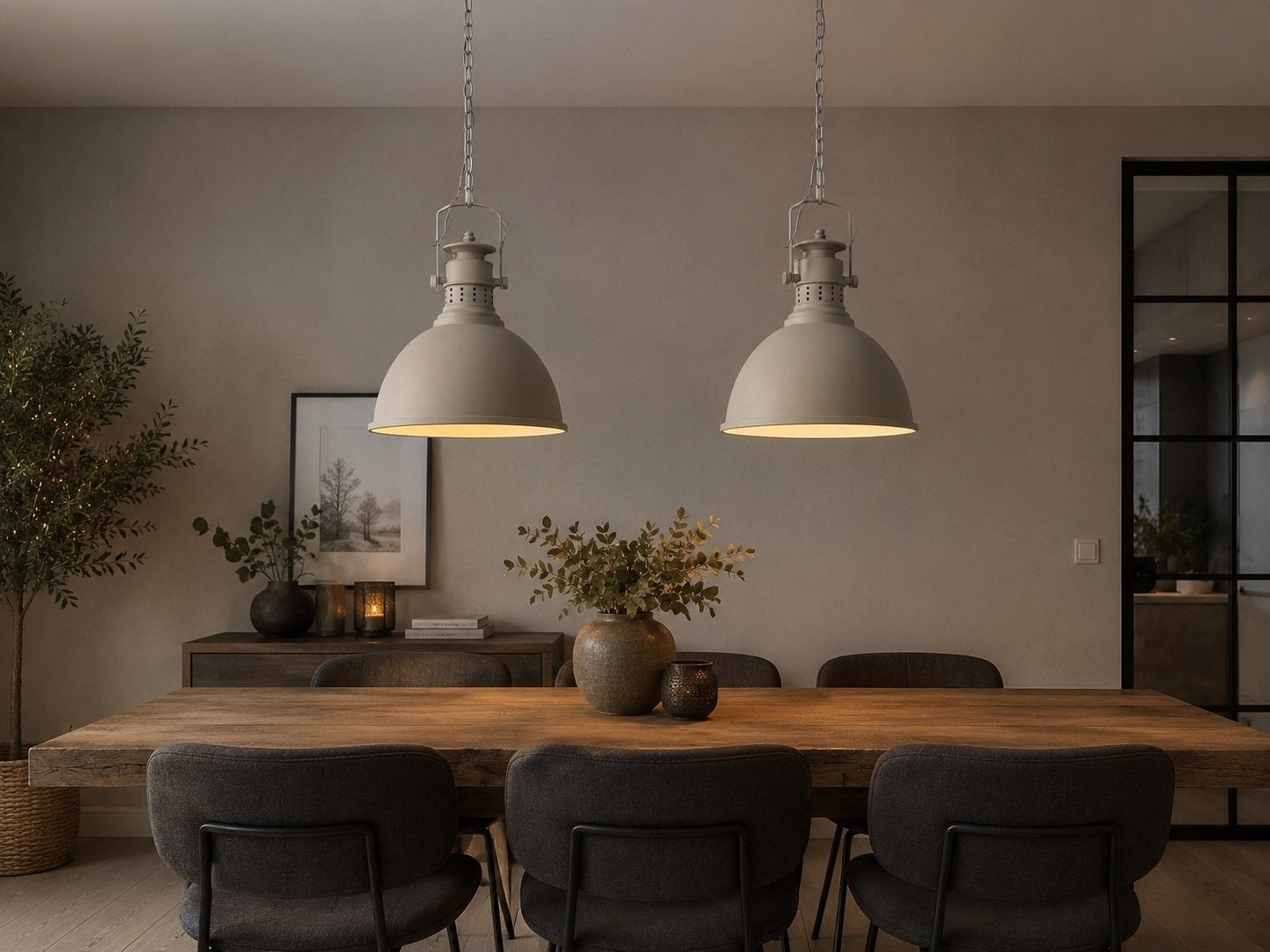 Hanglampen betonlook, Ophalen, Zo goed als nieuw