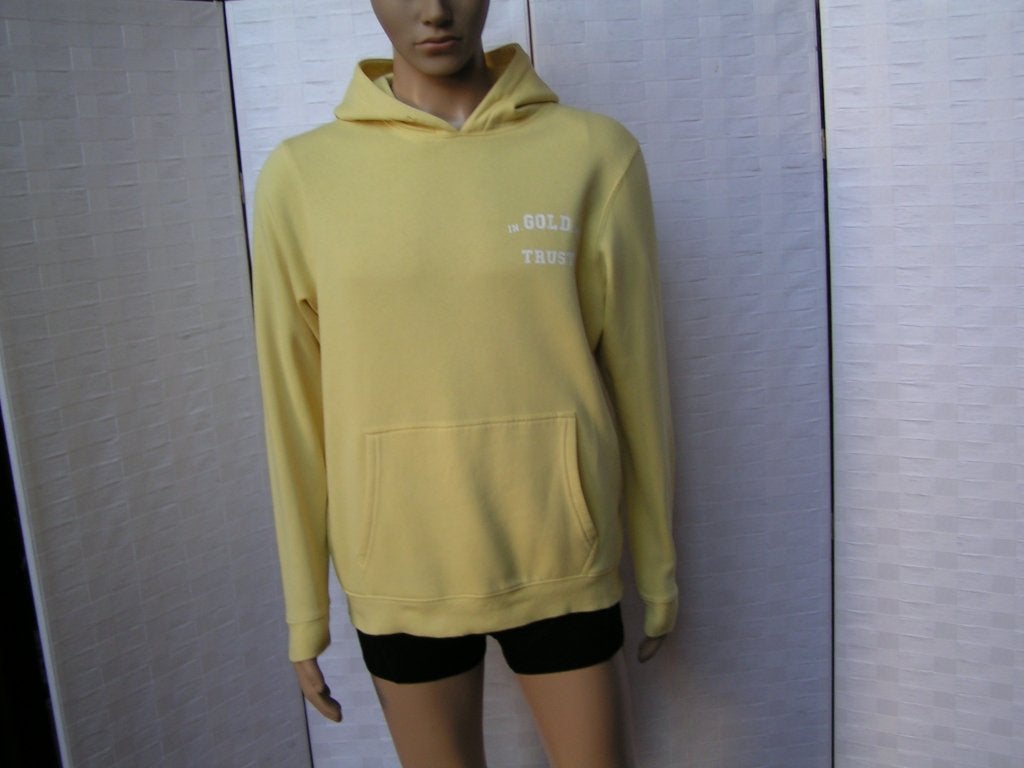 IN GOLD WE TRUST truit,Mt L topstaat, Kleding | Heren, Maat 52/54 (L), Tweedehands, Tweedehands, Geel