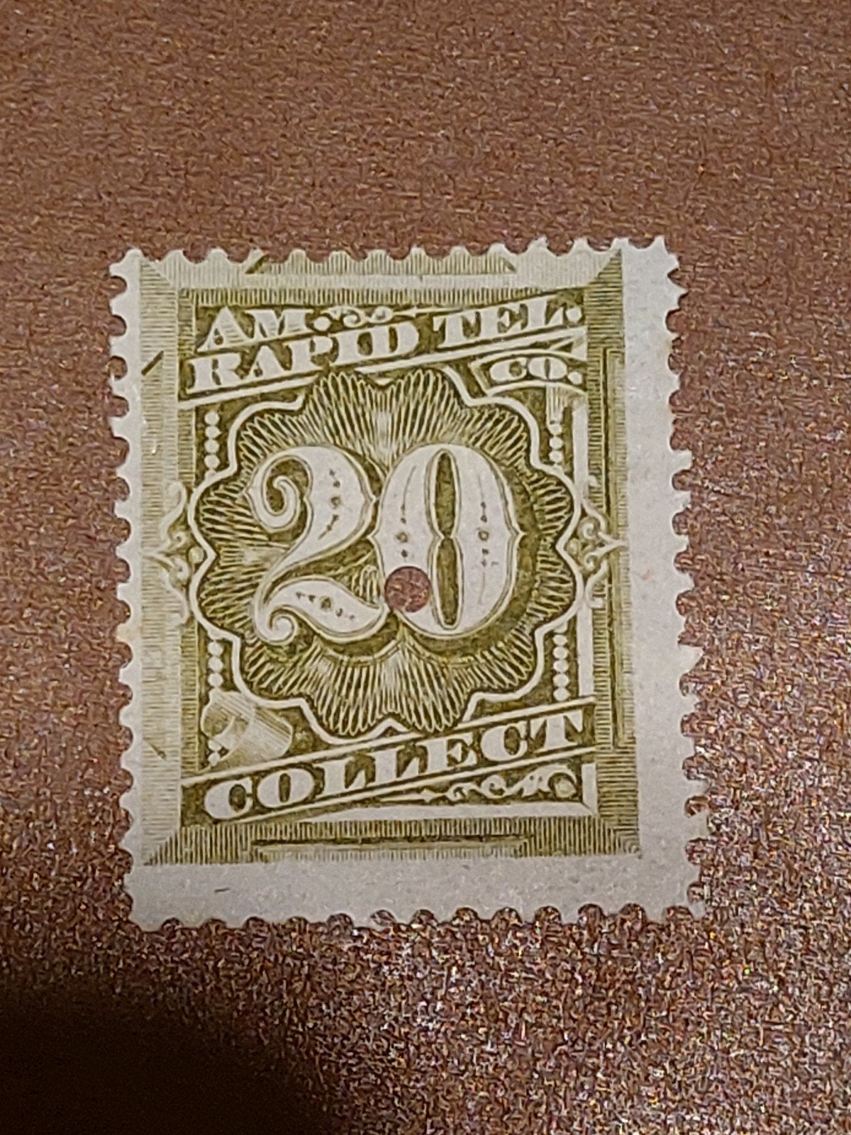 USA Telegraaf Zegel 1T12 'Collect' Versie 1881, Ophalen of Verzenden, Noord-Amerika