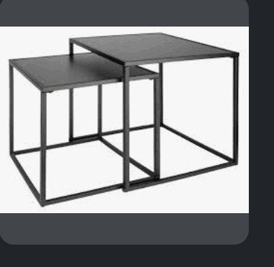 LIVARNO home San Diego bijzettafels (set van 2), Minder dan 55 cm, Metaal of Aluminium, Vierkant, Nieuw