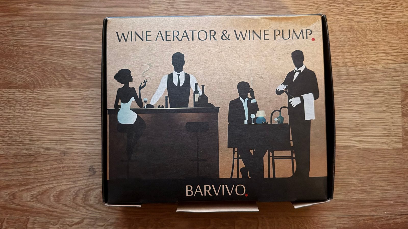 Barvivo Wijn Aerator & Wijn Pomp Set - Nieuw in doos, Nieuw, Ophalen of Verzenden, Minder dan 5 flessen, Metaal