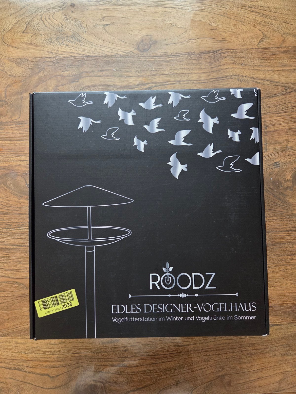 ROODZ RVS vogelvoederstation & vogelbad 2-in-1 – Nieuw, Tuin en Terras, Ophalen of Verzenden, Nieuw
