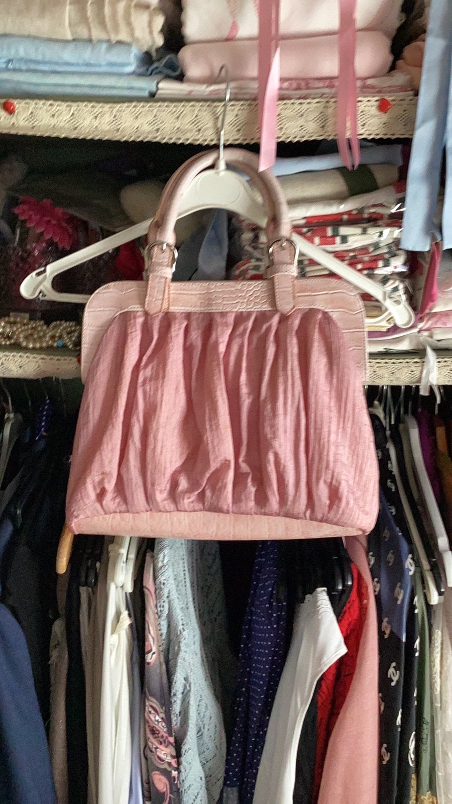 Rose tas, Ophalen of Verzenden, Zo goed als nieuw, Roze