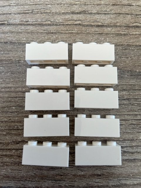 10x lego basis blokjes 1x3 wit (3), Ophalen of Verzenden, Nieuw, Losse stenen, Lego