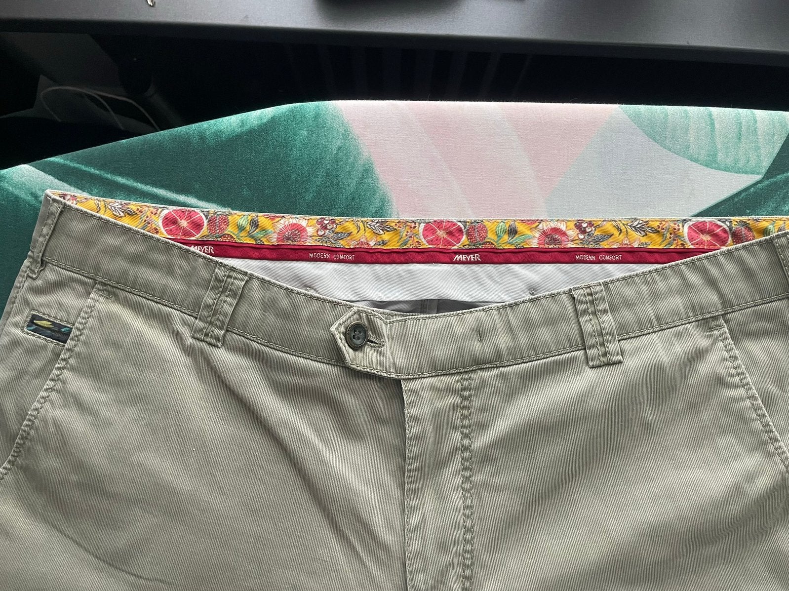 Heren broek van het merk Meyer, Ophalen of Verzenden, Gedragen, Overige maten, Groen