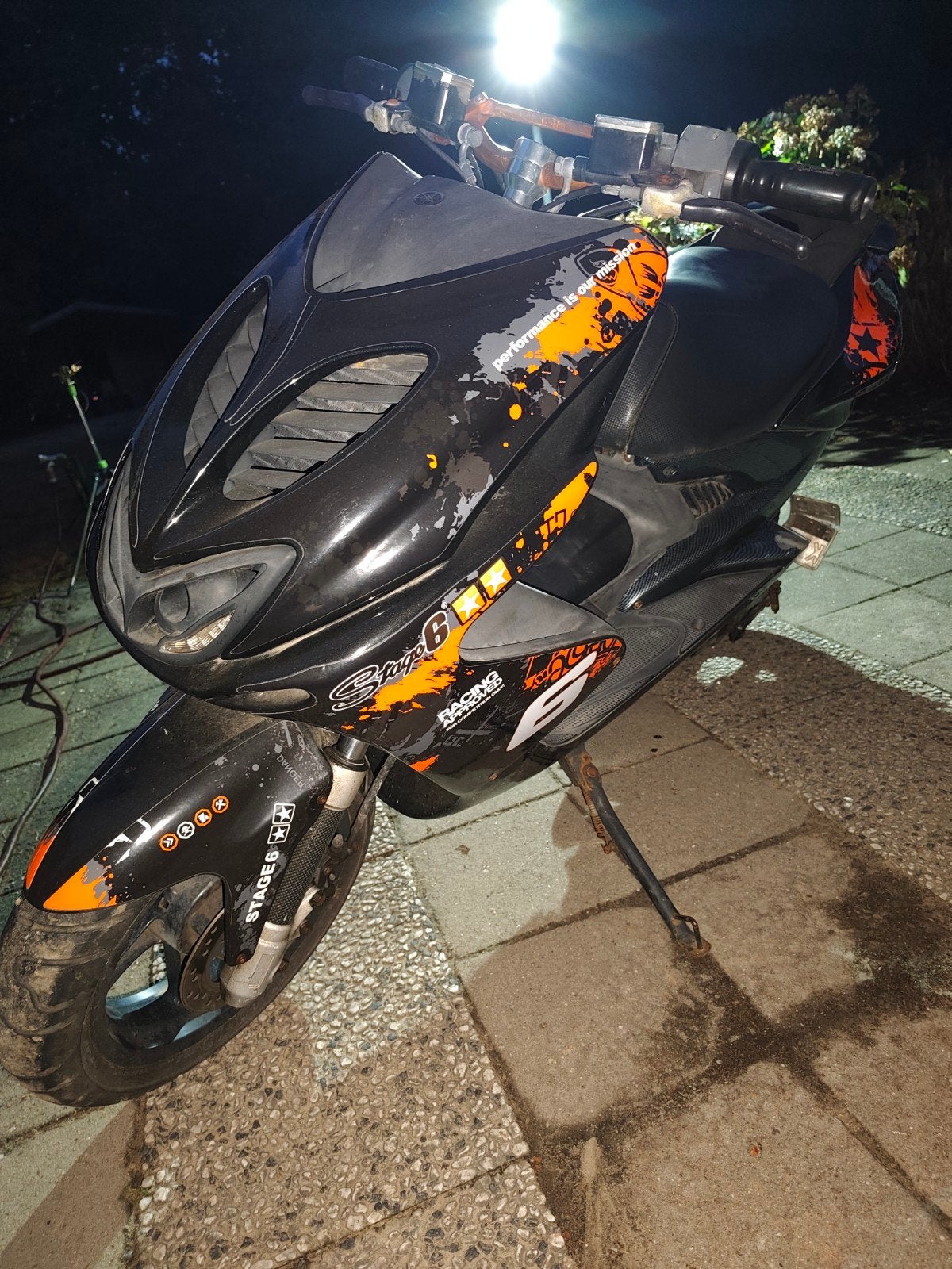 Yamaha Aerox met Stage 6 stickerset, Fietsen en Brommers, Ophalen, Gebruikt, Tweetakt, Yamaha