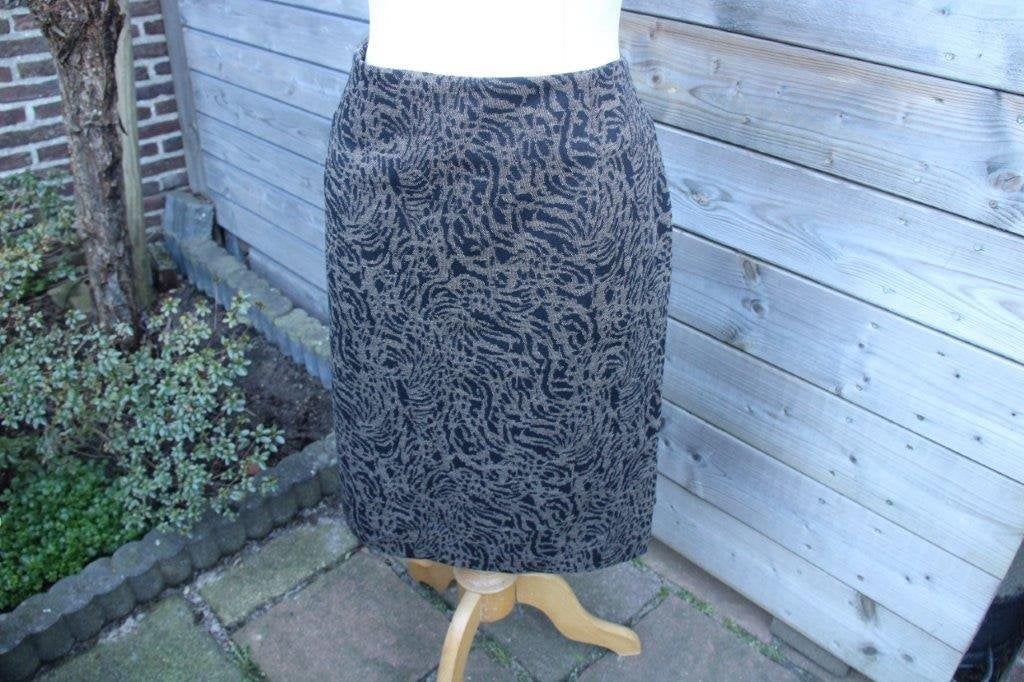 Rok bruin/ zwart Purdey Sey Studio mt 44 Vaste prijs, Sey Studio, Zwart, Maat 42/44 (L), Ophalen of Verzenden
