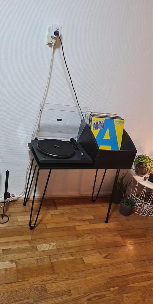 Platenspelertafel/vinylmeubel met opbergruimte voor vinyl/LP, Huis en Inrichting, Kasten | Overige, Ophalen, Zo goed als nieuw