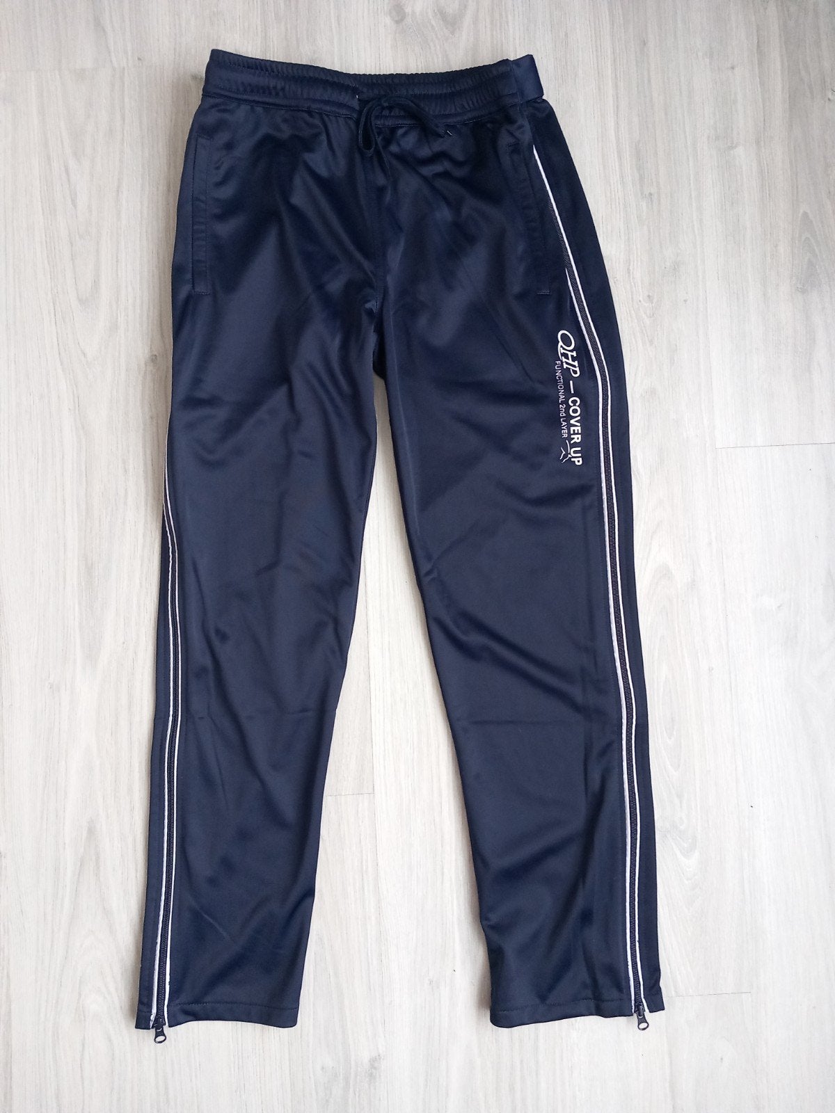 QHP trainingsbroek cover up donkerblauw, Ophalen of Verzenden, Zo goed als nieuw, Dressuur, Onderkleding