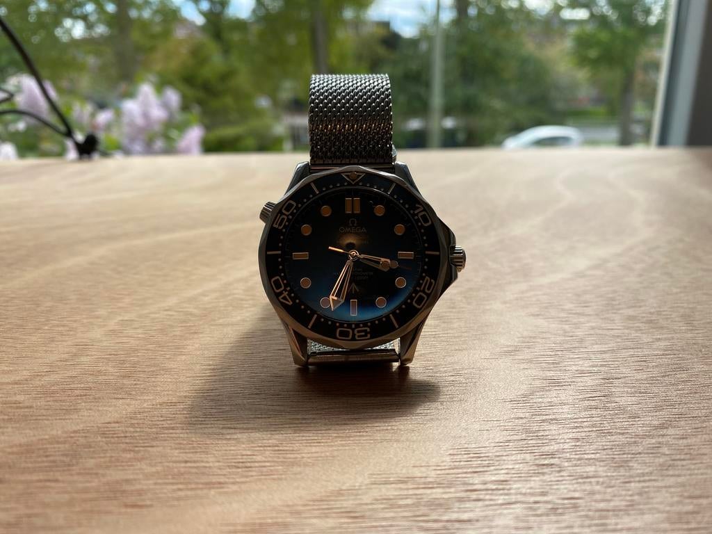 Omega Seamaster 300m 007 NTTD - Good as new, Ophalen, Staal, Met bandje, Polshorloge