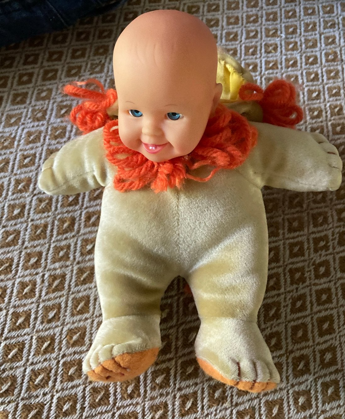 Cititoy babypop met leeuwenhoofd, vintage, 1997., Ophalen of Verzenden, Gebruikt, Babypop