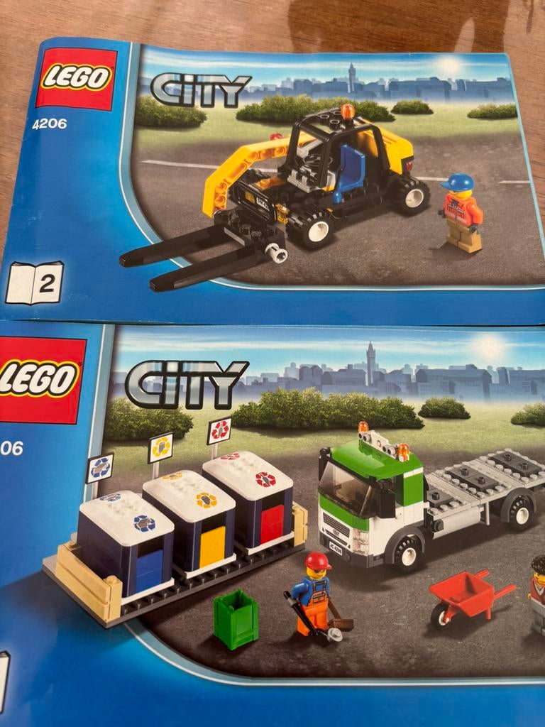 Lego city 4206 recycling truck, Ophalen of Verzenden, Gebruikt, Complete set, Lego