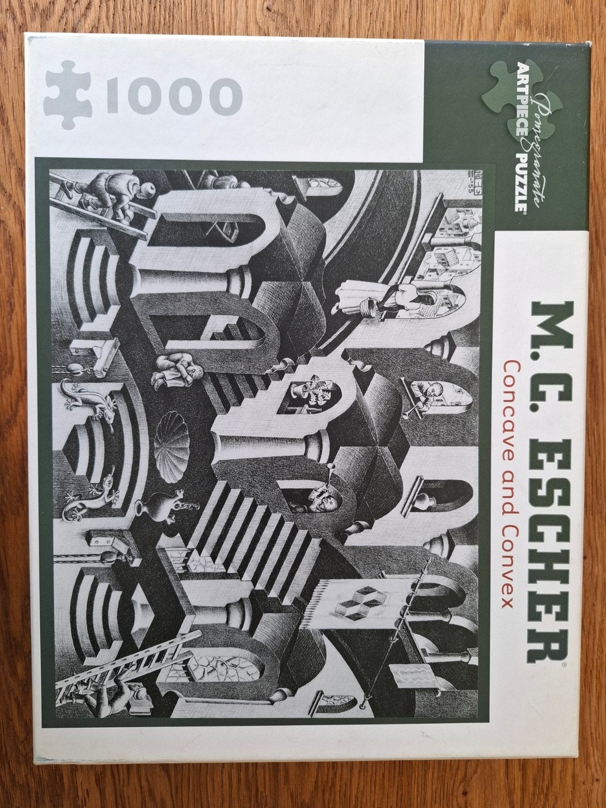 Puzzel Escher 1000 stukje, Ophalen of Verzenden, 500 t/m 1500 stukjes, Gebruikt, Legpuzzel