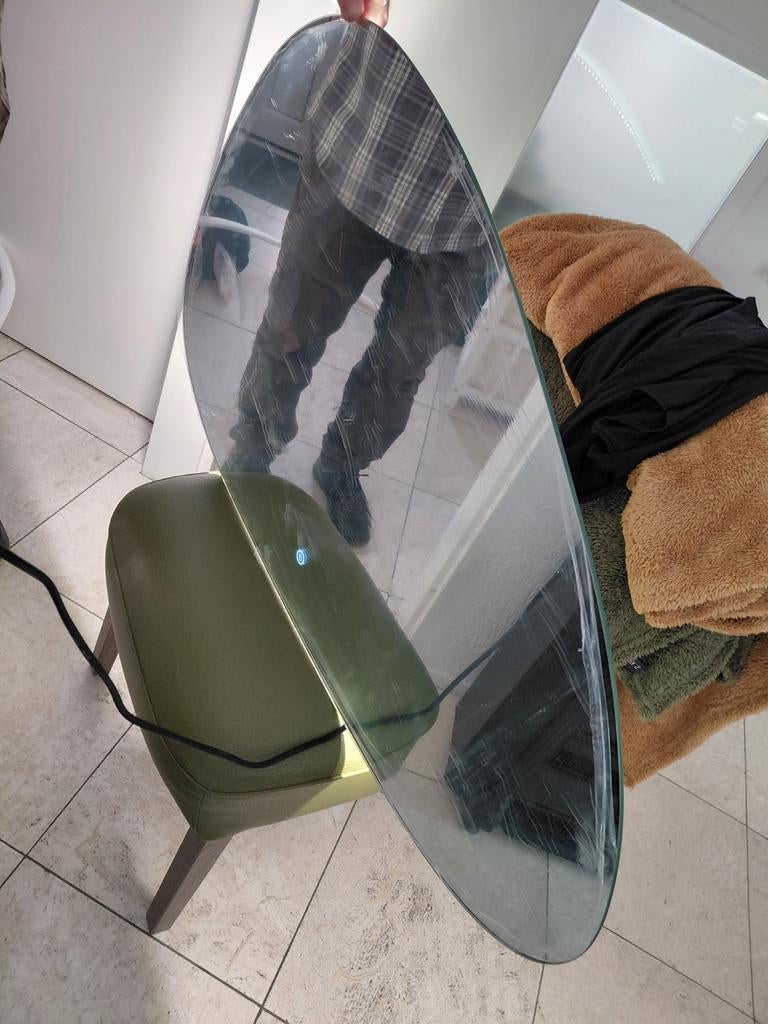 Spiegel badkamer met verlichting verwarming lomazoo 100x60, Ophalen, Overige typen, Nieuw, 50 tot 100 cm