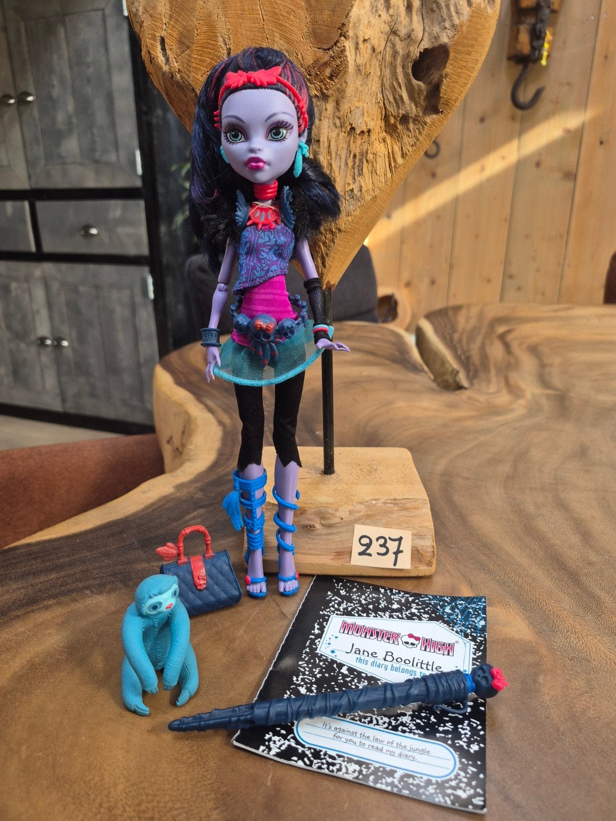 Monster High Jane Boolittle pop met accessoires, Ophalen of Verzenden