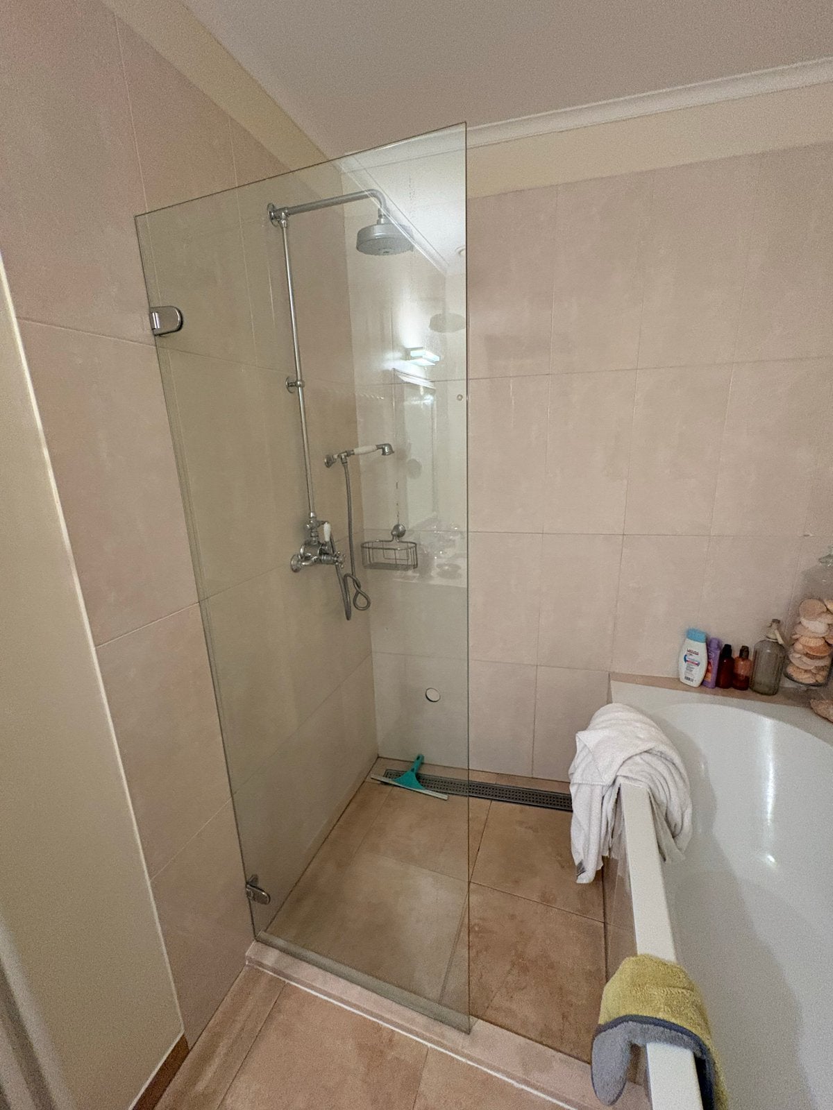 Glazen douchewand, Ophalen, Gebruikt, Glas, Douche