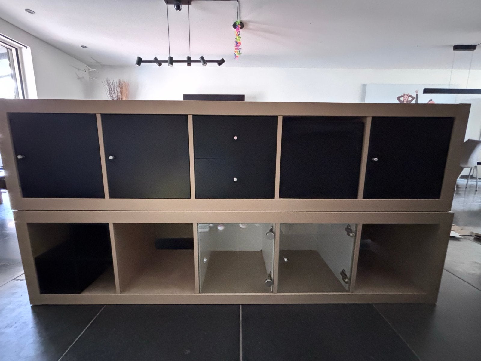 IKEA Expedit kast met deuren en lades, Huis en Inrichting, Kasten | Overige, Gebruikt, Ophalen