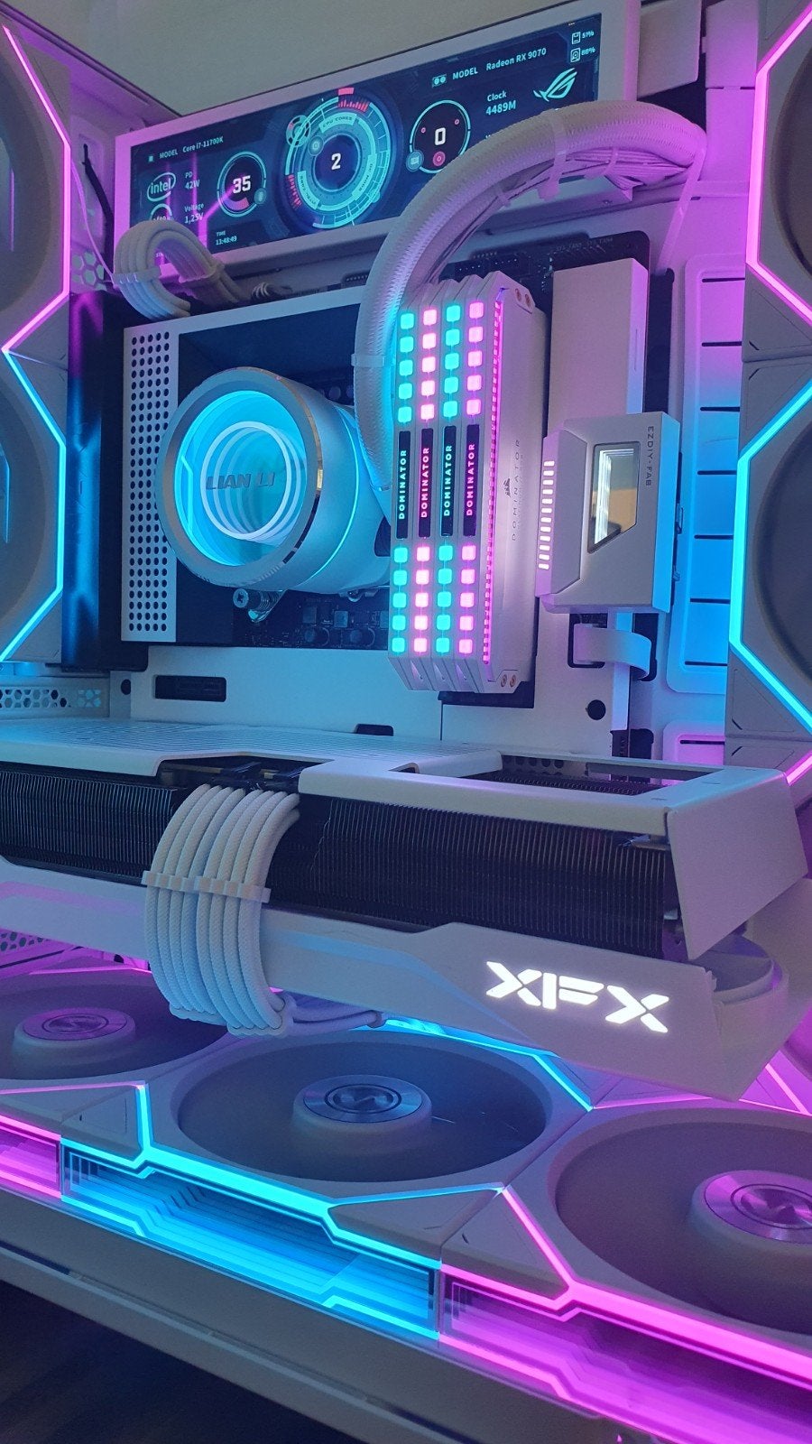 NZXT Z-590 + I7 11700K + 32 GB CORSAIR, Gebruikt, DDR4, Ophalen of Verzenden, ATX