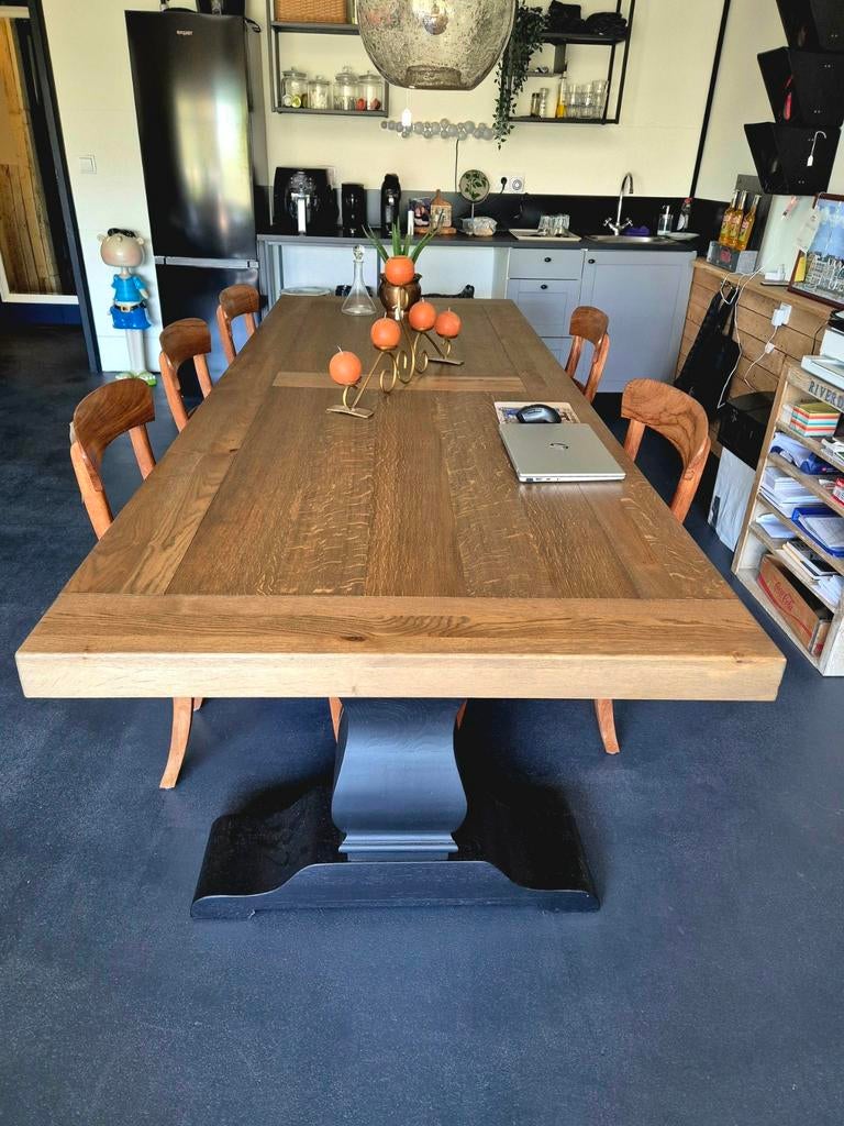 Kloostertafel, Ophalen, Gebruikt, 100 tot 150 cm, 200 cm of meer