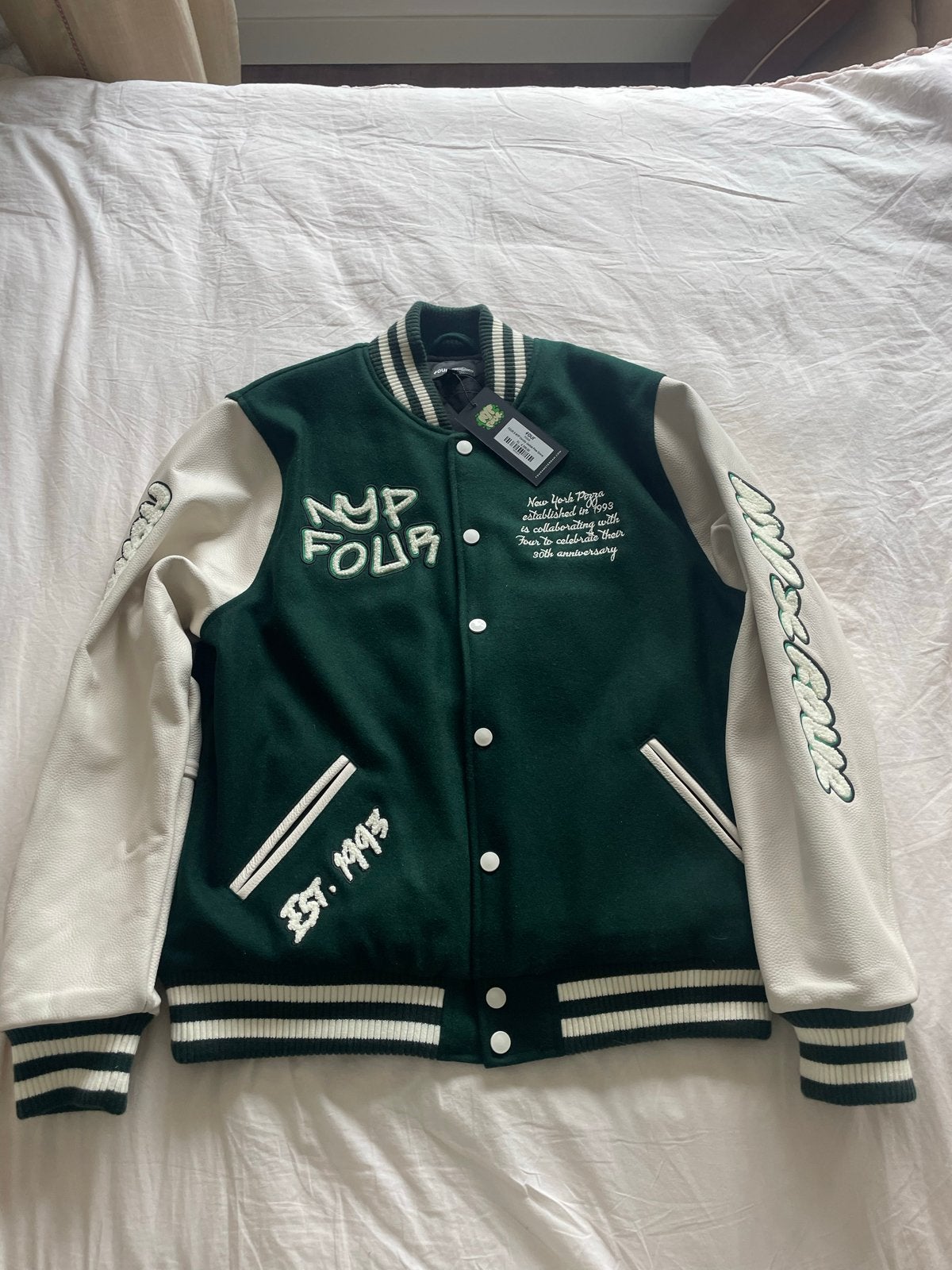 Four x NYP Varsity Jacket Pine Grove - Nieuw met kaartjes, Ophalen of Verzenden, Nieuw, Maat 56/58 (XL), Groen