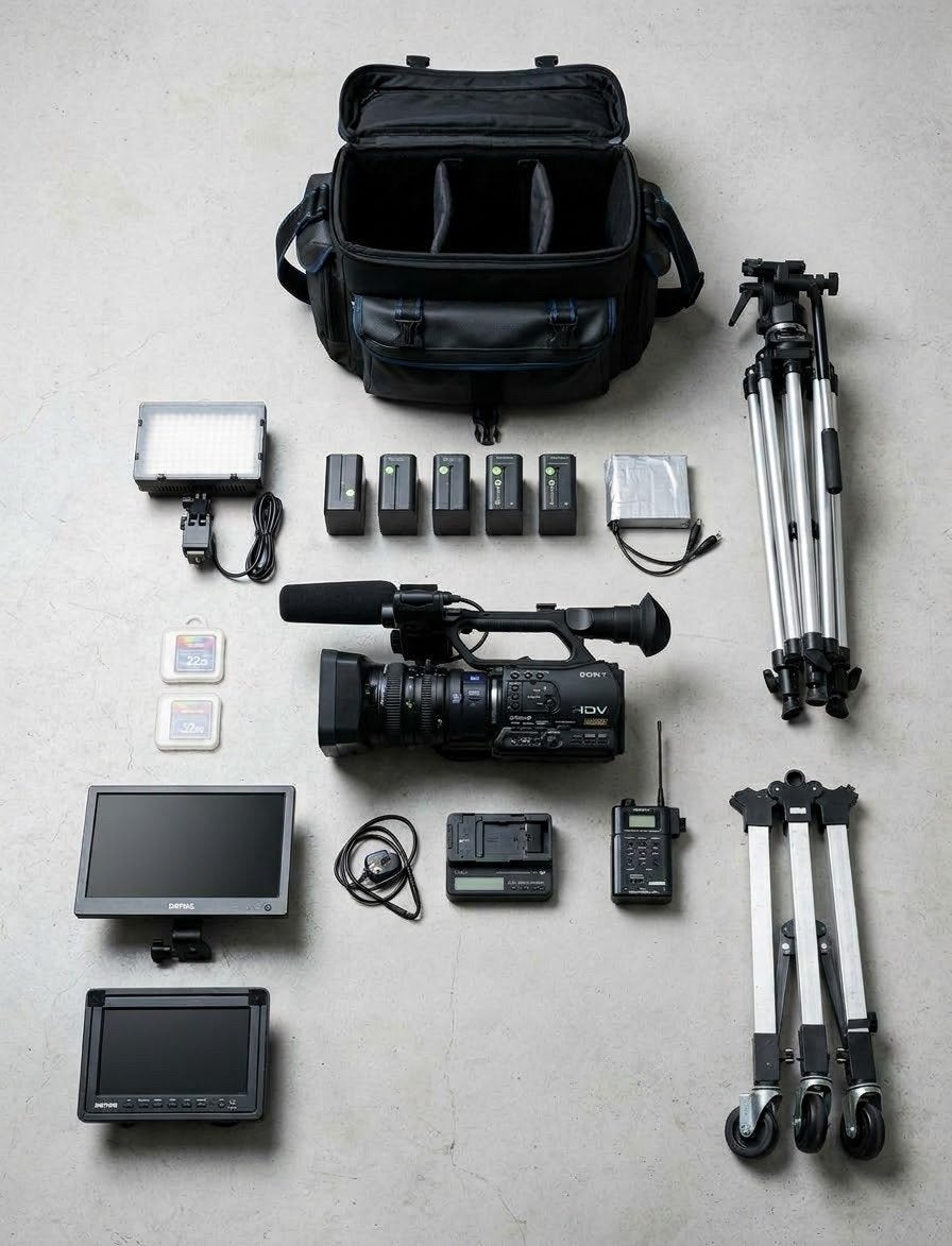 Sony HDV hvr-z7e videocamera met accessoires, Ophalen, Zo goed als nieuw, Sony, Externe microfoon
