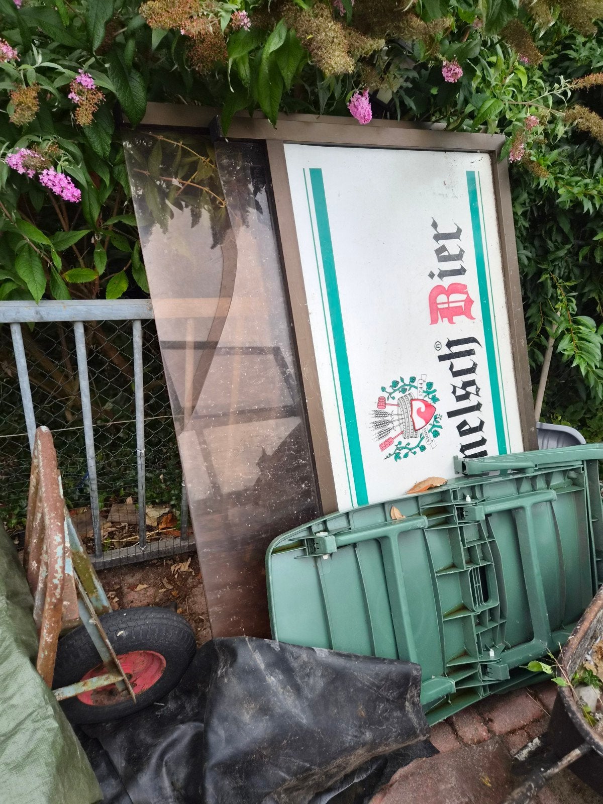 2 x windscherm, Tuin en Terras, Ophalen of Verzenden, Gebruikt, Kunststof, Overige typen