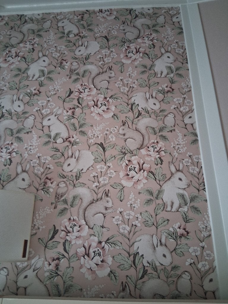 Behang, Ophalen, Roze, Bloemen
