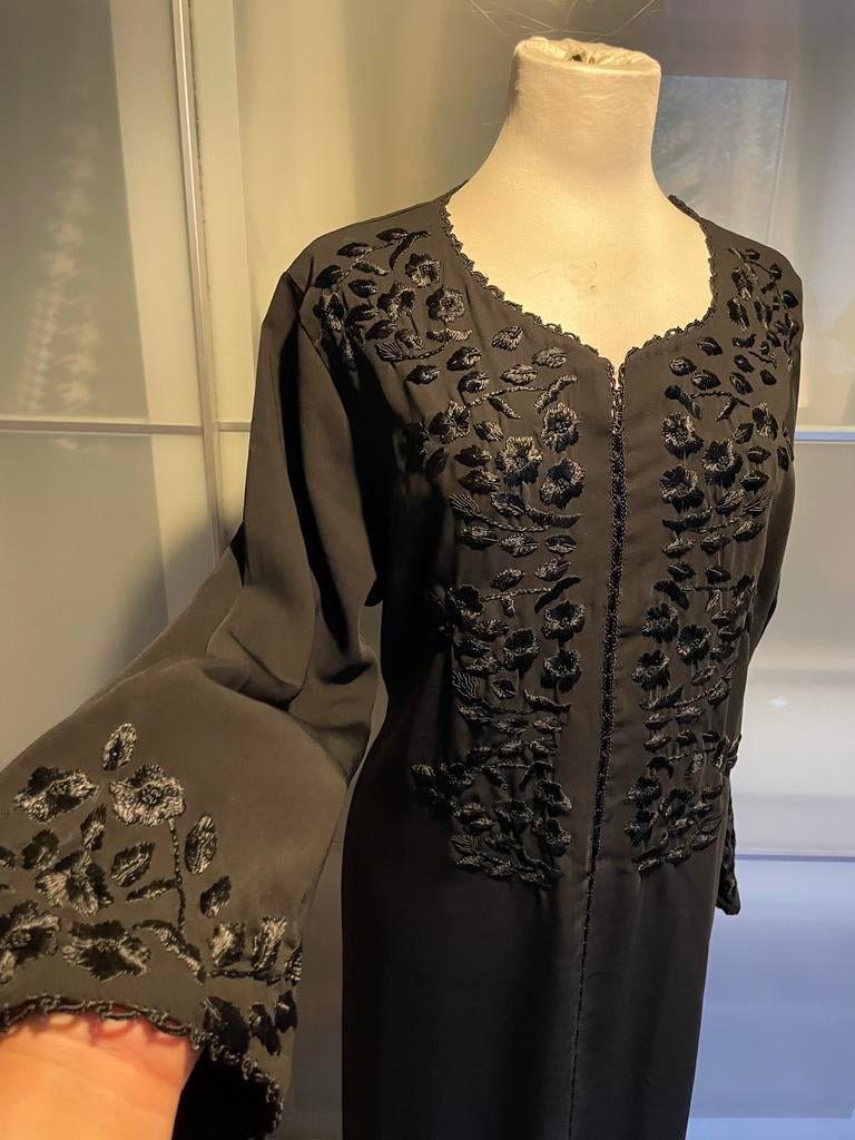 Schitterende nieuwe!! kaftan/caftan met tarz rbati, Zwart, Maat 46/48 (XL) of groter, Nieuw, Ophalen of Verzenden