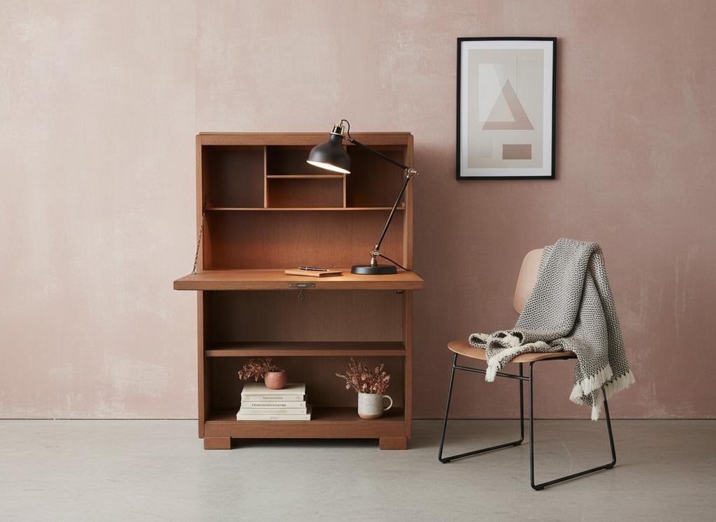 Antiek Boekenkastje secretaire art deco kastje, Antiek en Kunst, Antiek | Meubels | Kasten, Ophalen