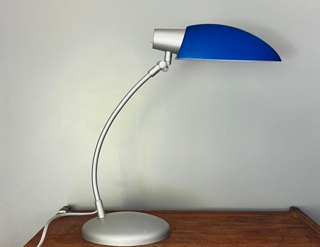vintage Massive Belgium bureaulamp, Ophalen of Verzenden, Zo goed als nieuw, Metaal, Minder dan 50 cm