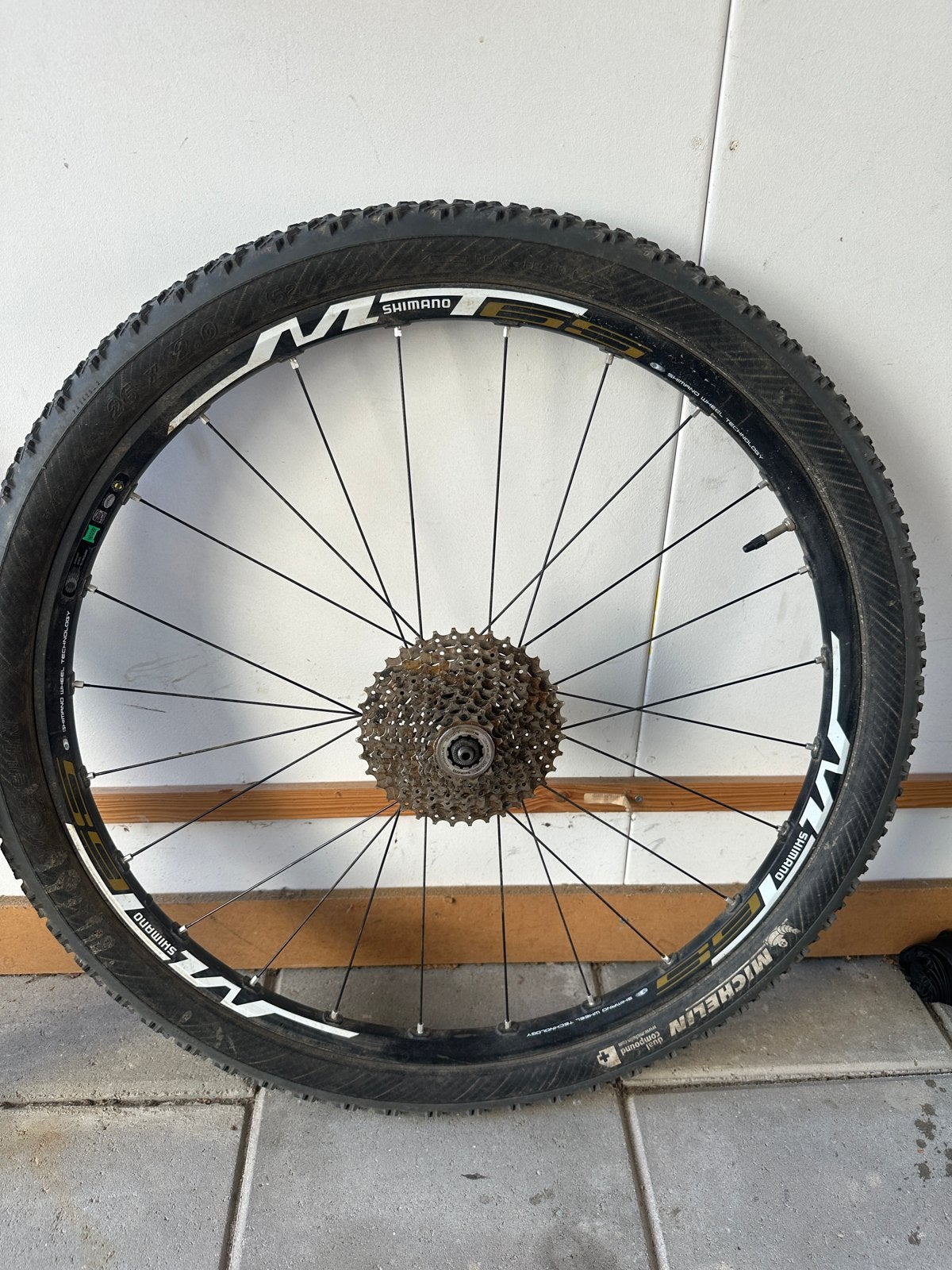 Shimano MT65 26 inch MTB wielset, Ophalen, Gebruikt, Mountainbike, Wiel