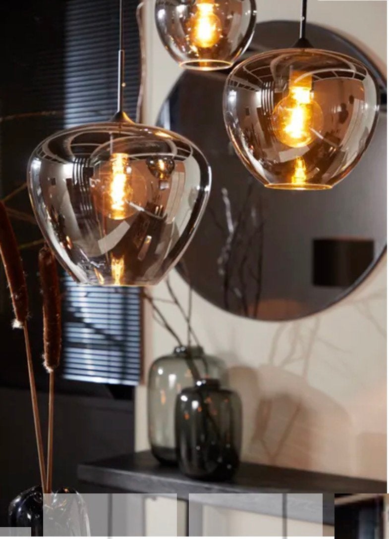 Hanglamp nieuw in doos, Ophalen of Verzenden, Nieuw, Glas, Minder dan 50 cm
