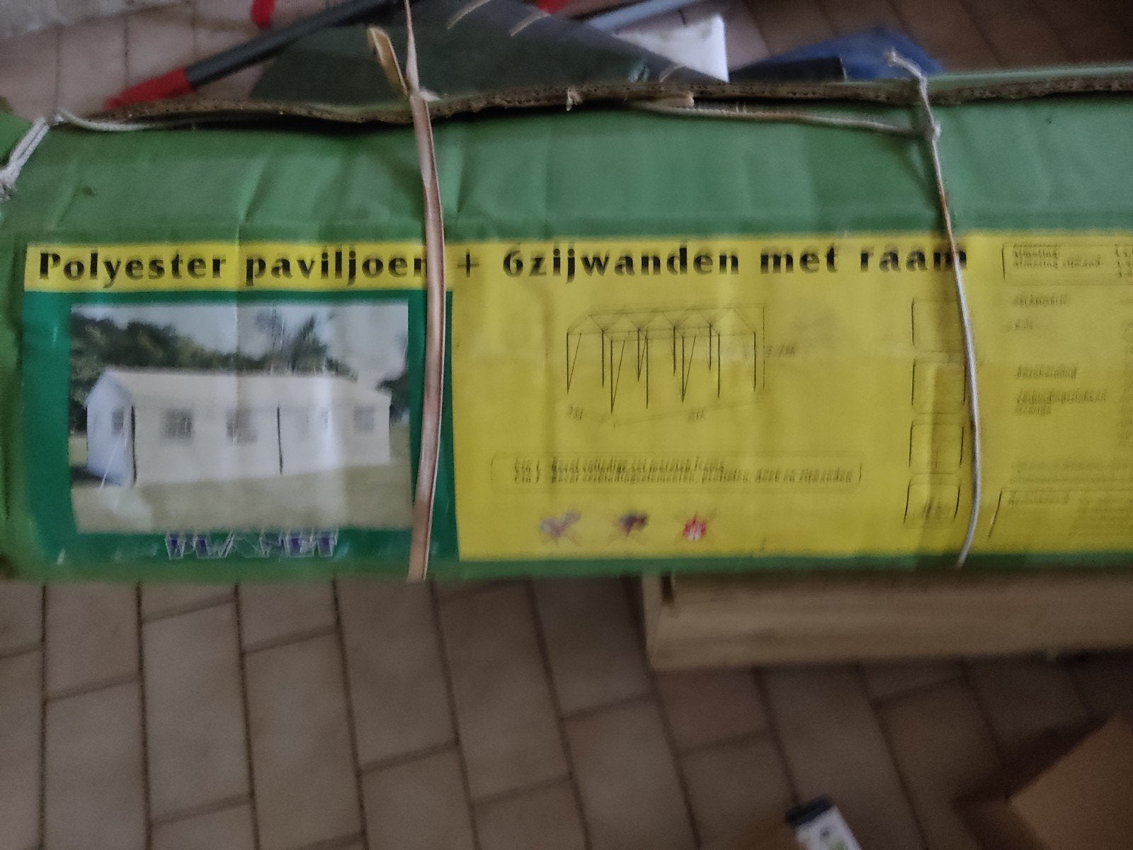 gezocht koper van tent . spullen vergeten, Tuin en Terras, Ophalen of Verzenden, IJzer