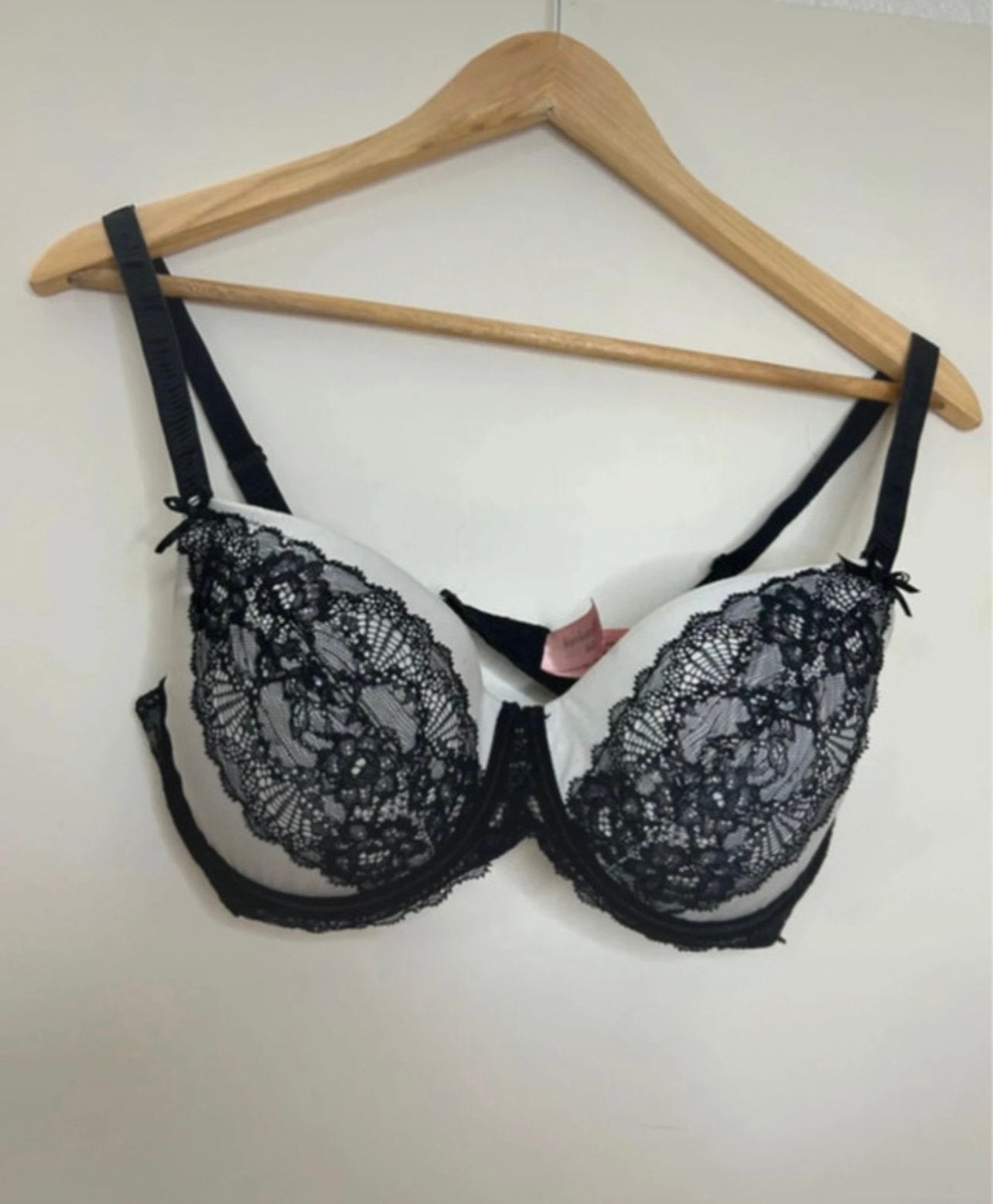Zwart/witte dames bh | Hunkemöller | cupmaat 75E, Ophalen of Verzenden, Wit, BH