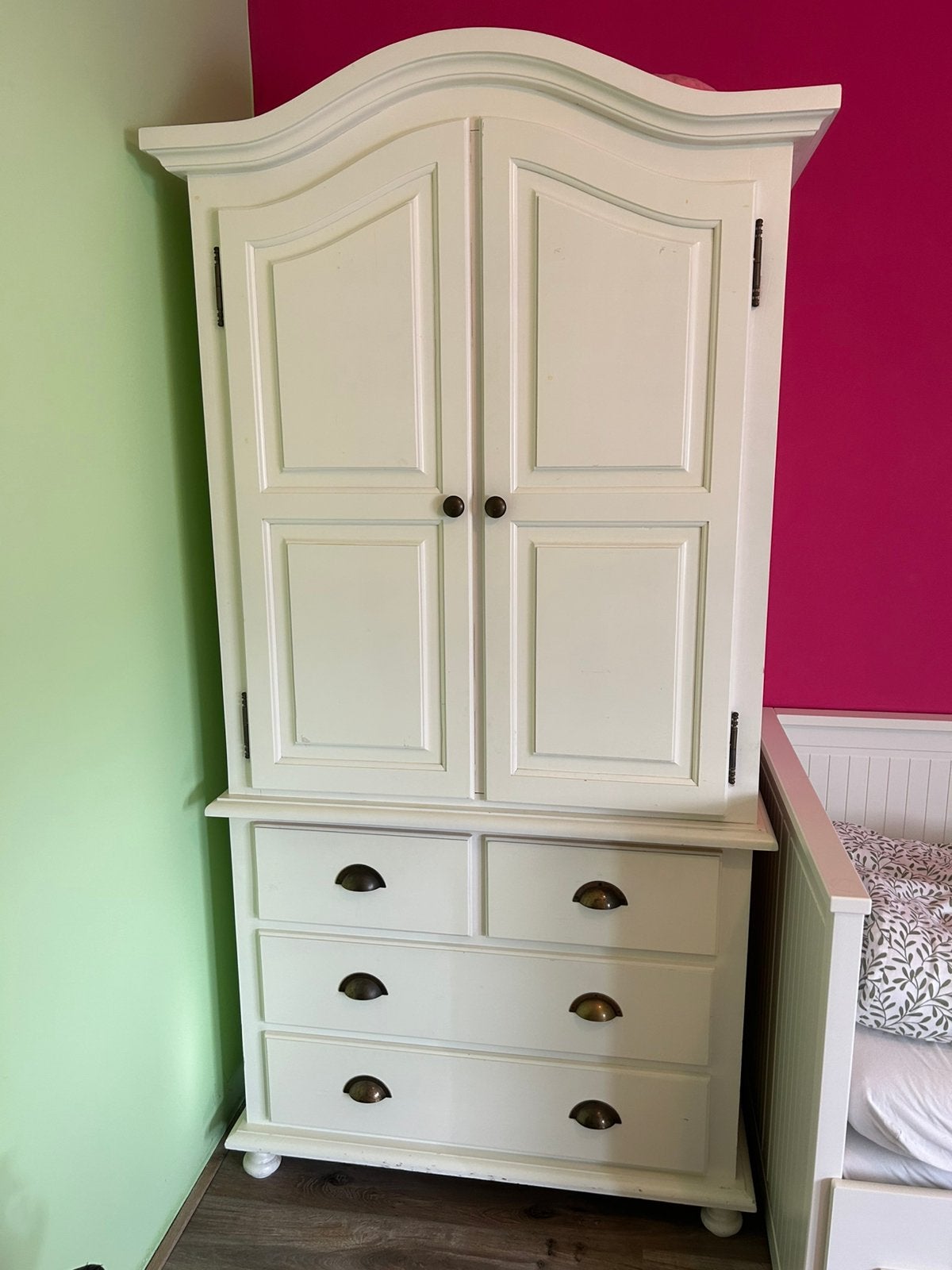 Combiset: 1 Kledingkast en 1 commode, Kinderen en Baby's, Kinderkamer | Commodes en Kasten, Gebruikt, Kast, 105 cm of meer, 75 tot 100 cm