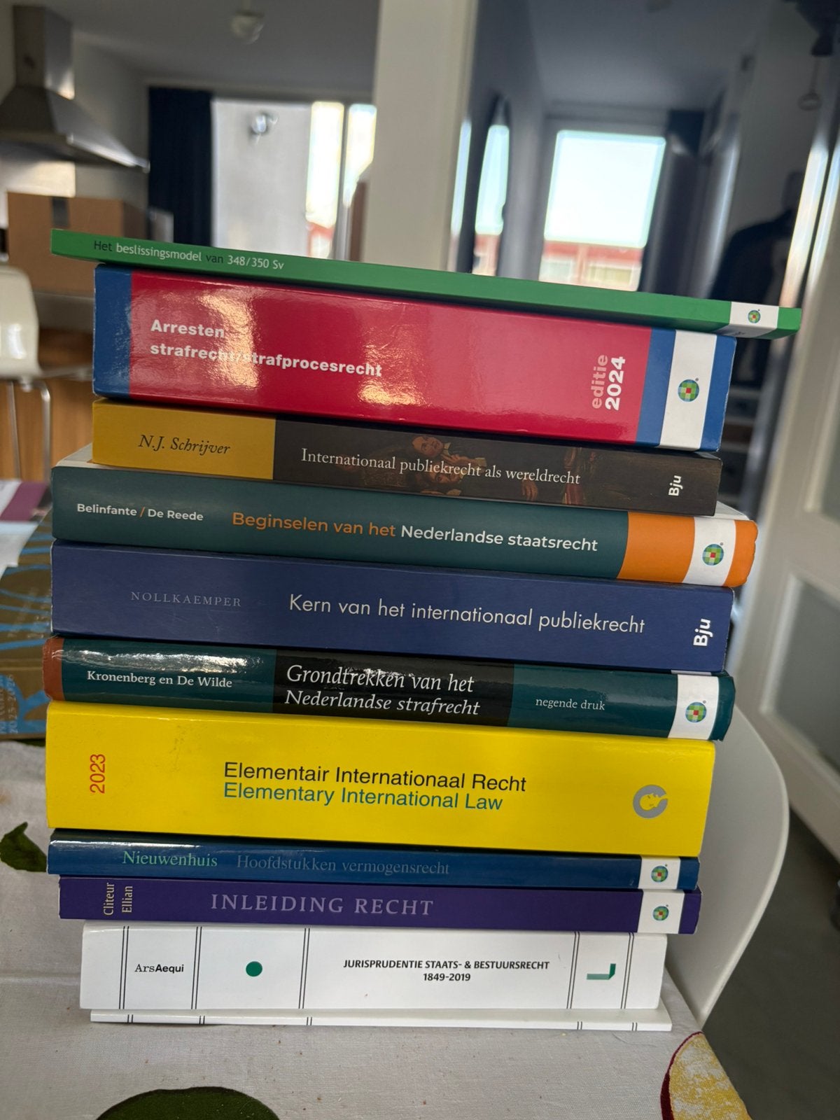 Rechtenboeken pakket eerste jaar rechtsgeleerdheid Leiden, Boeken, Verzenden, Beta, Zo goed als nieuw, WO