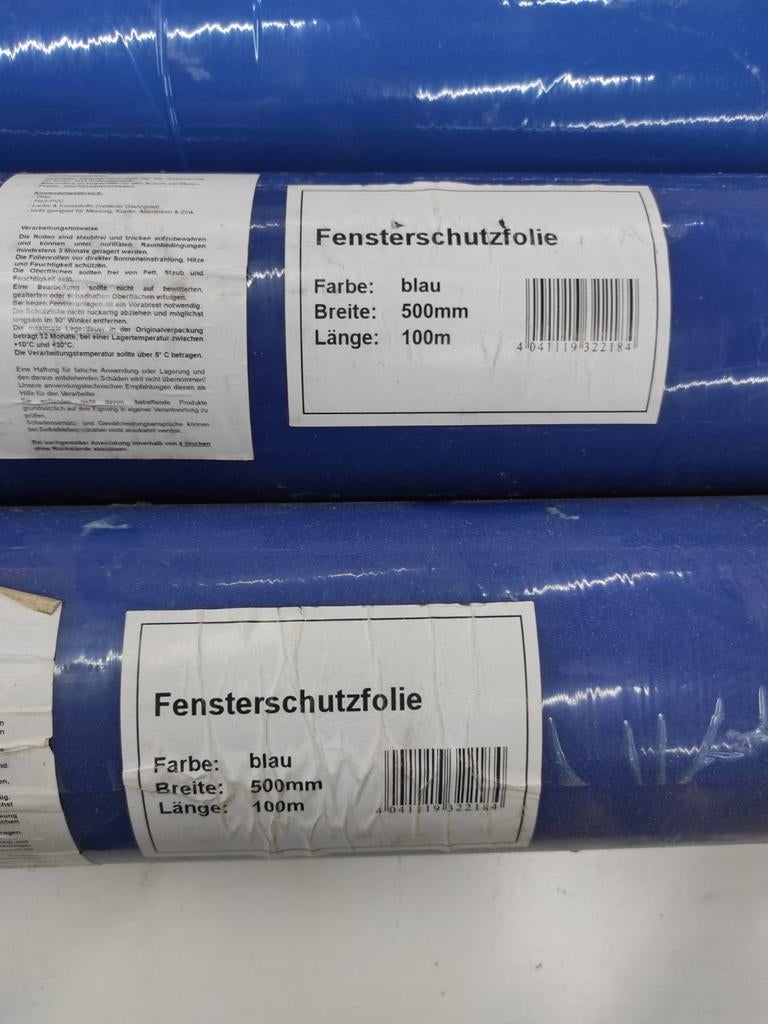 2 Raambeschermfolie blauw 500mm x 100m, Minder dan 80 cm, Minder dan 80 cm, Overige typen, Nieuw